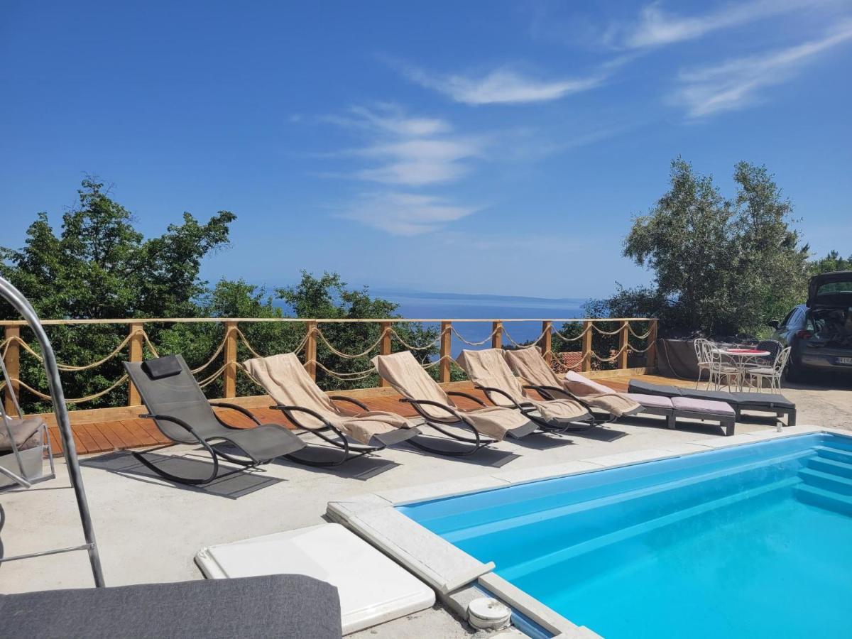 Ferienwohnung Mit Pool Kroatien Mit Meerblick Und Pool ロヴラン エクステリア 写真