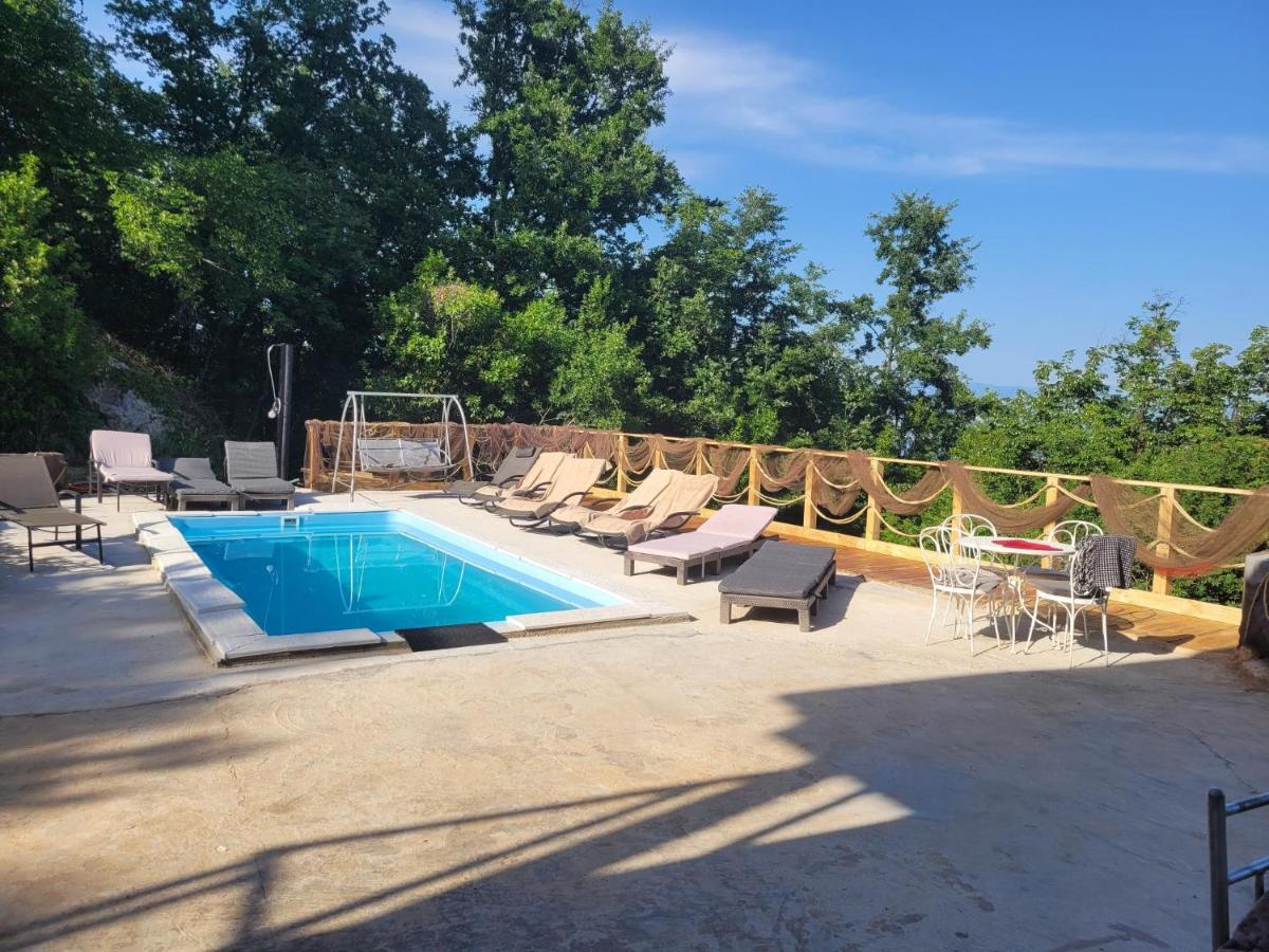 Ferienwohnung Mit Pool Kroatien Mit Meerblick Und Pool ロヴラン エクステリア 写真