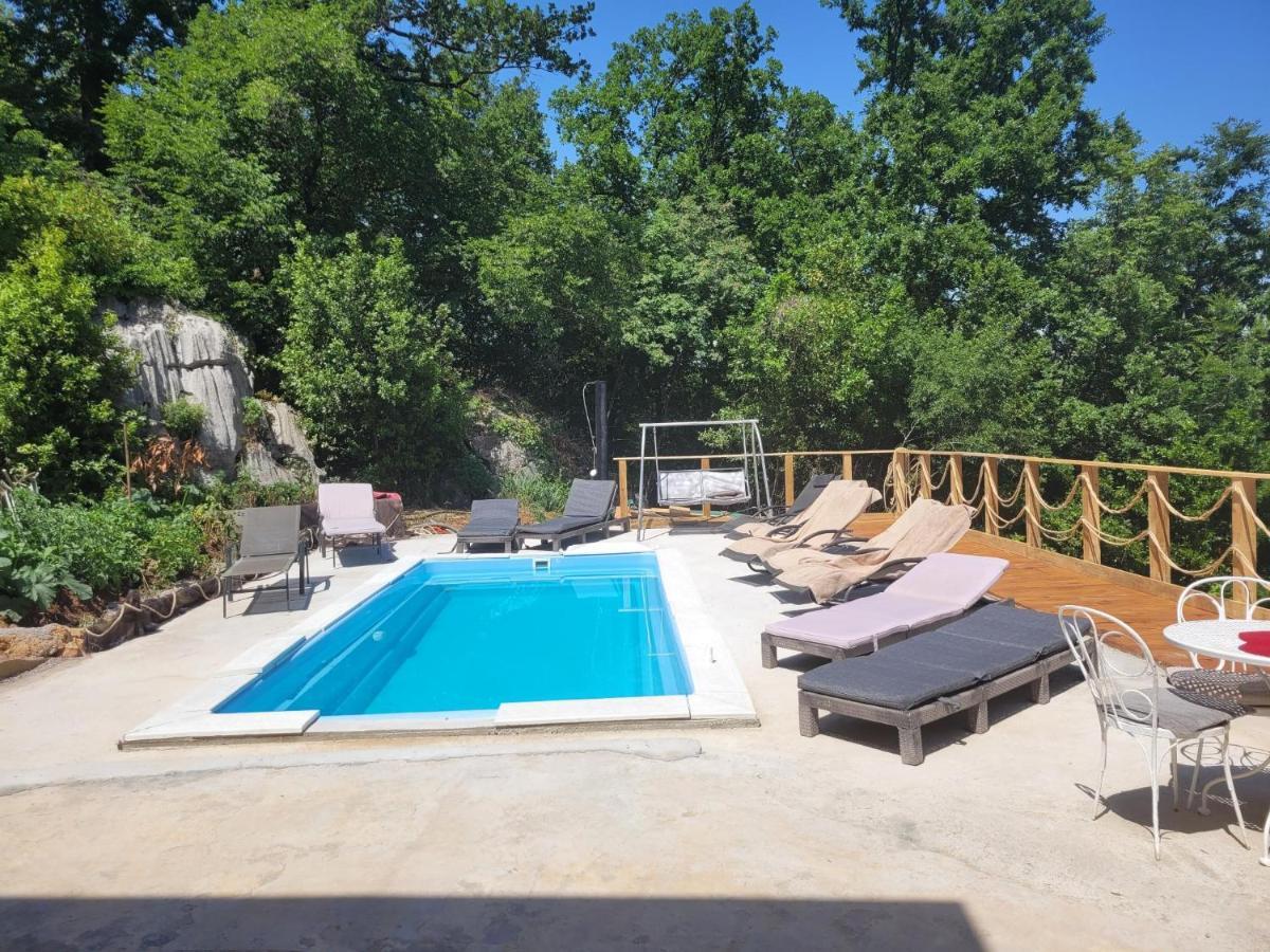 Ferienwohnung Mit Pool Kroatien Mit Meerblick Und Pool ロヴラン エクステリア 写真