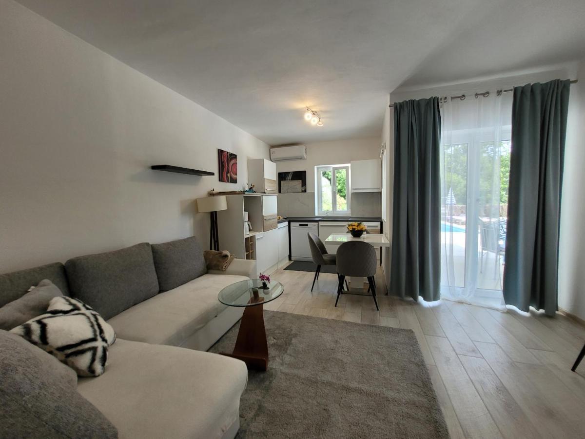 Ferienwohnung Mit Pool Kroatien Mit Meerblick Und Pool ロヴラン エクステリア 写真